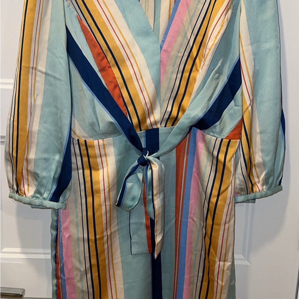 Striped Multicolor Dress (Size: M)